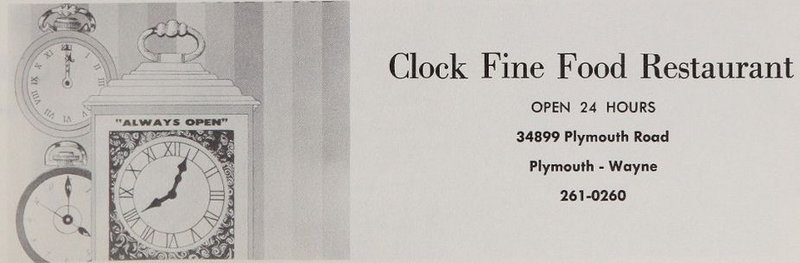 Clock Restaurant -  1971 Yearbook C